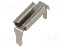 Terminal: flat; 2.8mm; 0.8mm; female; THT; brass; tinned; angled 90°