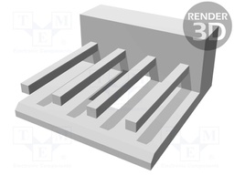 Socket; wire-board; male; EI; 2.5mm; PIN: 4; THT; 3.5A; tinned