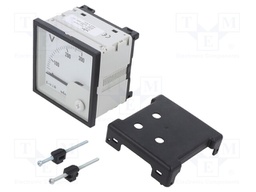 Meter: mounting; analogue; on panel; Class: 1,5; VAC: 0÷300V; 160g