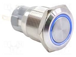 Switch: vandal resistant; Pos: 2; SPDT; 2A/24VDC; ON-ON; blue; IP65