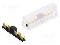Connector: pin strips; pin header; male; PIN: 34; 2.54mm; SMT; 2x17