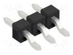 Connector: pin strips; pin header; male; PIN: 3; 2.54mm; SMT; 1x3