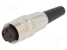 Connector: M16; female; for cable; IP40; plug; soldering; 250V; 5A