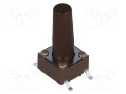Microswitch TACT; SPST-NO; Pos: 2; 0.05A/12VDC; SMT; none; 1.6N