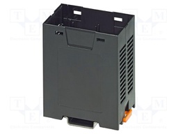 Enclosure base; black; UL94V-0; EH 45; for DIN rail mounting