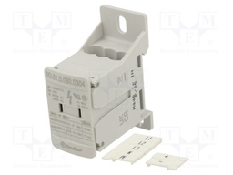 Splice terminal: distribution block; ways: 1; terminals: 5; grey