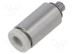 Push-in fitting; threaded,straight; M3; outside; -1÷10bar