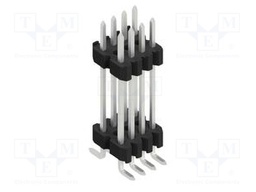 Connector: pin strips; pin header; male; PIN: 8; 1.27mm; SMT; 2x4