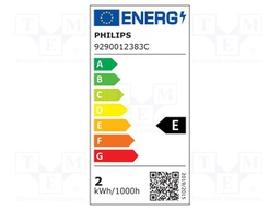 LED lamp; warm white; E14; 230VAC; 250lm; 2W; 2700K; CRImin: 80