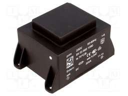 Transformer: encapsulated; 33VA; 230VAC; 9V; 3667mA; Mounting: PCB