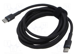 Cable; High Speed,USB 2.0; USB C plug,both sides; 2m; black; 100W