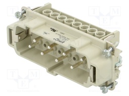 Connector: rectangular; male; EPIC H-BVE; PIN: 8; 8+PE; size H-B 16