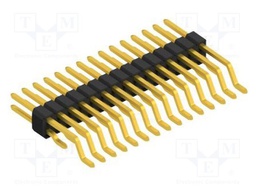 Connector: pin strips; pin header; male; PIN: 30; 1.27mm; SMT; 2x15