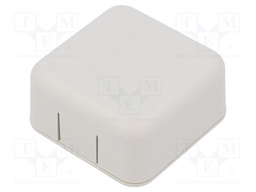 Enclosure: multipurpose; X: 40mm; Y: 40mm; Z: 20mm; ABS; grey