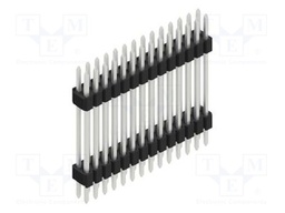 Connector: pin strips; pin header; male; PIN: 28; 1.27mm; THT; 2x14