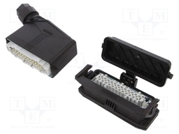 Connector: HDC; Type: with cable gland; Pitch: 104x27mm; 500V; 16A