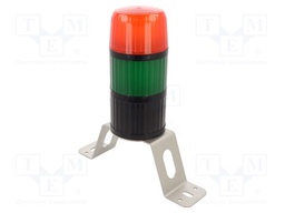 Signalling column; red/green; LED; 18÷32VDC; IP65; TS-Ad; vertical