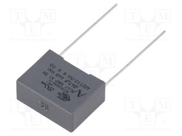 Capacitor: polypropylene; X1; 47nF; 440VAC; ±10%; THT; Pitch: 15mm