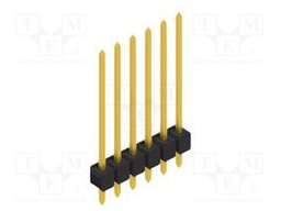 Connector: pin strips; pin header; male; PIN: 6; 2.54mm; THT; 1x6