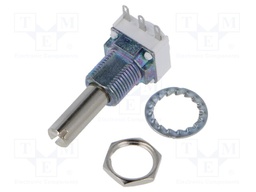 Rotary Potentiometer, Cermet, 5 kohm, 1 Turns, Linear, 1 W, ± 10%, P11S Series