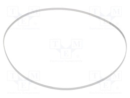 Timing belt; T2.5; W: 6mm; H: 1.3mm; Lw: 915mm; Tooth height: 0.7mm