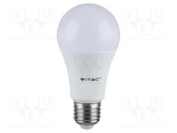 LED lamp; white cold; E27; 220÷240VAC; 806lm; P: 8.5W; 200°; 6500K