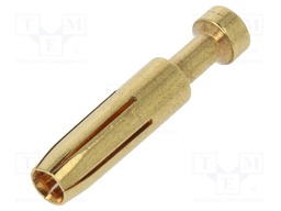 Contact; female; 0.5mm2; 20AWG; gold-plated; crimped; bulk; 16A