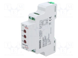 Module: voltage indicator; 3x400VAC; IP20; for DIN rail mounting