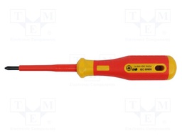 Screwdriver; insulated,slim; PlusMinus cross PH-type; SL/PH1