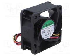Fan: DC; axial; 12VDC; 60x60x25mm; 62m3/h; 41.7dBA; ball; Out: F type