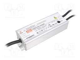Power supply: switched-mode; LED; 65.1W; 18÷186VDC; 210÷350mA