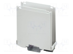 Enclosure base; with terminals; grey; UL94V-0; ICS25; X: 85.8mm