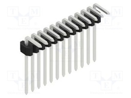 Connector: pin strips; pin header; male; PIN: 12; 1.27mm; THT; 1x12
