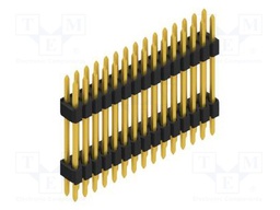 Connector: pin strips; pin header; male; PIN: 30; 1.27mm; THT; 2x15