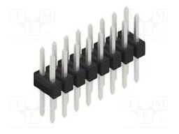 Connector: pin strips; pin header; male; PIN: 16; 2.54mm; THT; 2x8