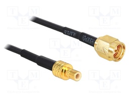 Cable; 3m; SMA male,SMB male; black; Øcable: 2.7mm; 50Ω