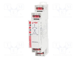 Voltage monitoring relay; for DIN rail mounting; RPN-2V; DPDT