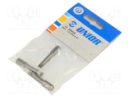 Screwdriver bit; slot; 6,5x1,2mm; Overall len: 41mm; 3pcs.