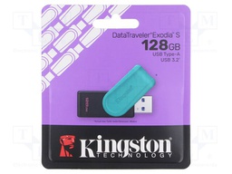 Pendrive; USB 3.2 Gen 1; 128GB; black,turquoise; USB A