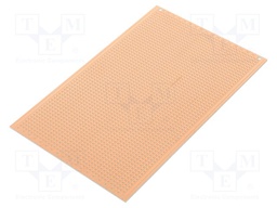Board: universal; single sided,prototyping; W: 100mm; L: 160mm
