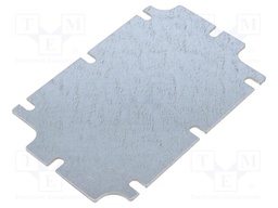 Mounting plate; steel; W: 70.15mm; L: 110.15mm; Thk: 1.5mm