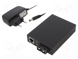 Media converter; GIGA ETHERNET/multi-mode fiber; 12÷48VDC; DIN