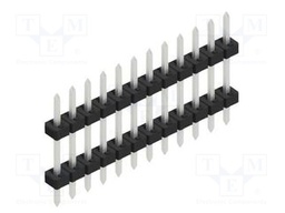 Connector: pin strips; pin header; male; PIN: 12; 2mm; THT; 1x12