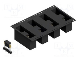 Connector: pin strips; pin header; male; PIN: 6; 2.54mm; SMT; 1x6