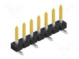 Connector: pin strips; pin header; male; PIN: 7; 2mm; SMT; 1x7; 100V