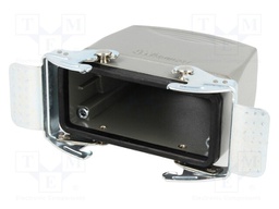 Enclosure: for HDC connectors; size 16B; for cable; high; metal