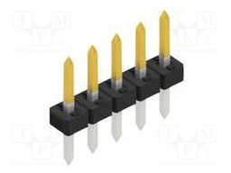 Connector: pin strips; pin header; male; PIN: 5; 2mm; THT; 1x5; 100V
