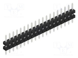 Connector: pin strips; pin header; male; PIN: 19; 2mm; THT; 1x19