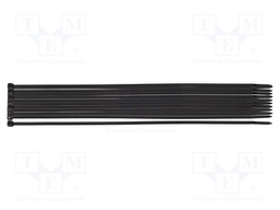 Cable tie; L: 300mm; W: 3.6mm; black; 20pcs; EXTREME
