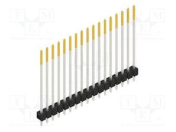 Connector: pin strips; pin header; male; PIN: 17; 2.54mm; THT; 1x17